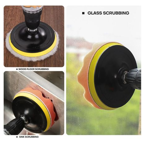 Cordless Car Polisher Machine with 7-Piece Of 5" Polishing Pads Kit