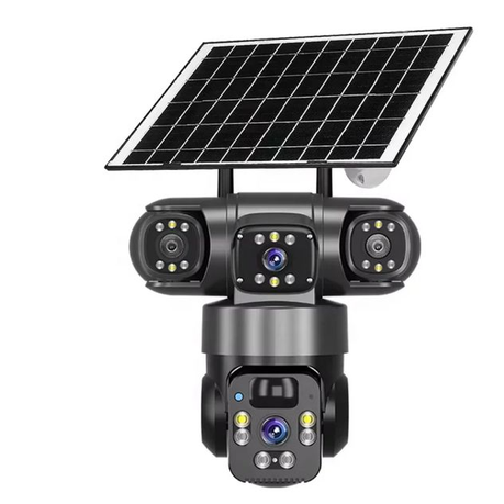 AE-195 Ultra HD PTZ SOLAR CAMERAS TRIPLE LENS