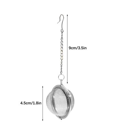 Ball Tea Strainer Infuser Stainless Steel Tea Filter with Chain - 2 Pack