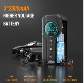 4-in-1 Car Booster & Inflator Kit