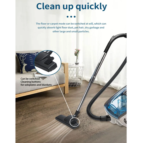 2800W Super Suction Vacuum Cleaner- Wet & Dry Advanced Cyclonic Technology
