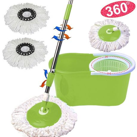 Rotating 360 Spin Mop And Plastic Bucket Set