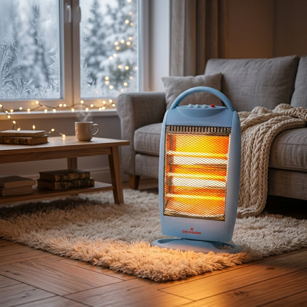 Digimark 3 Bar Electric Oscillating Heater - High-Efficiency Ceramic Heater