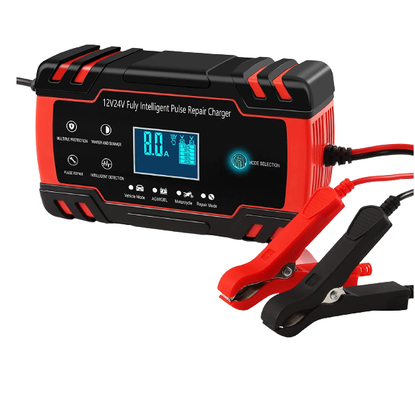 8A 12V/4A 24V, Car Battery charger