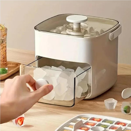 Easy Press Double Layer Ice Cube Maker Box